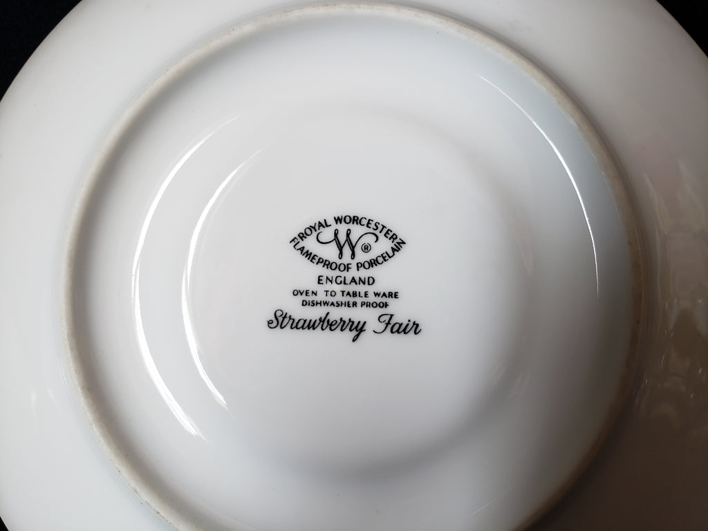Vintage Royal Worcester Strawberry Fair Oven to Table Tea Cup (lot 2099)