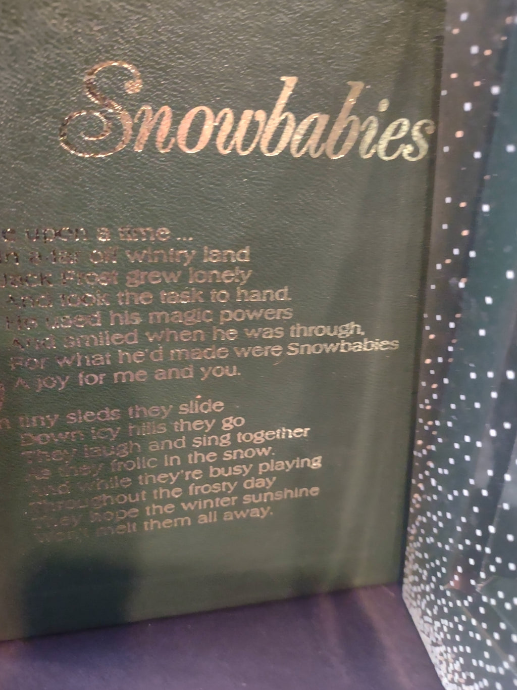 Snowbabies Winter Tales "A Special Delivery" (lot 1454)