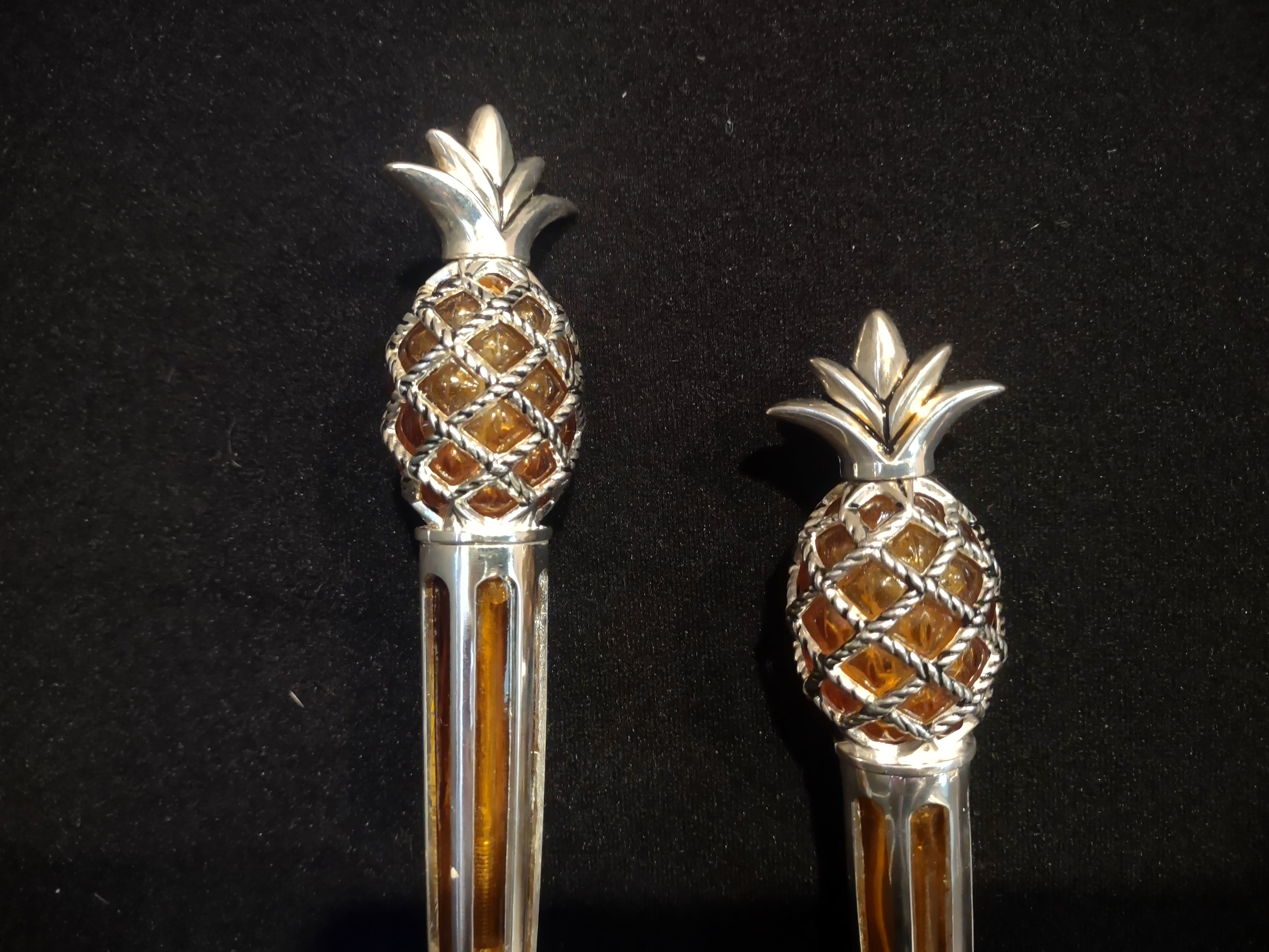 Vintage International Silver Company Pineapple Design Cake Serving Set (2546c)