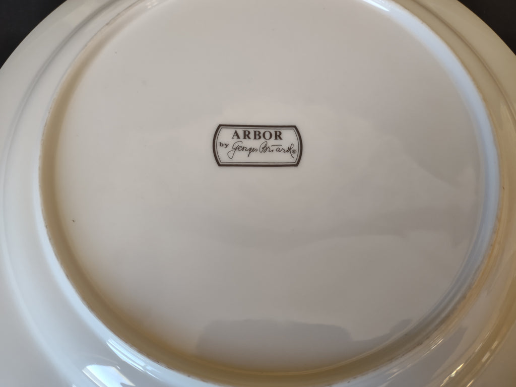 Set 4 Dinner Plate Arbor George Briard Fruit Grape Thanksgiving (lot 1255)