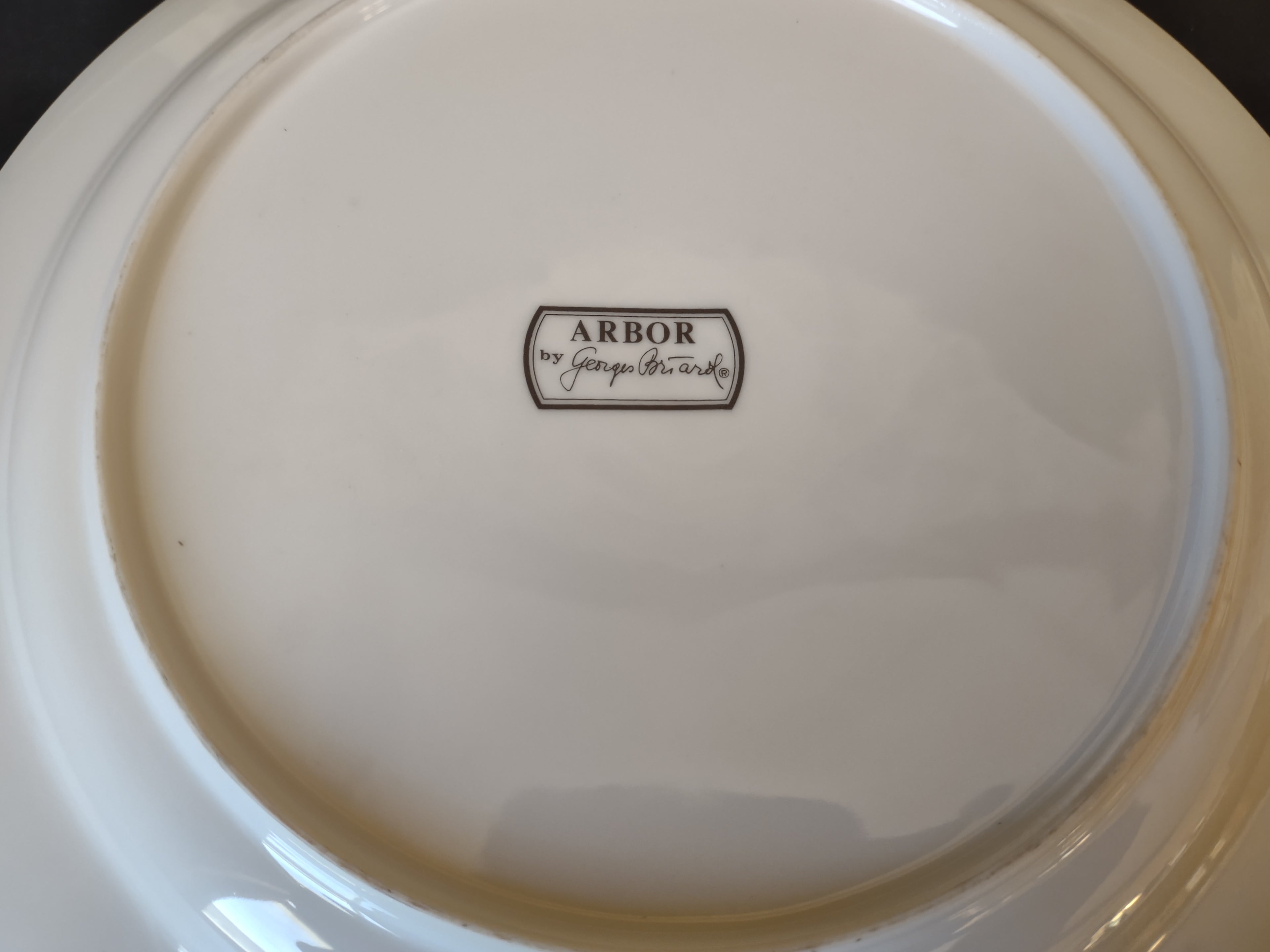 Set 4 Dinner Plate Arbor George Briard Fruit Grape Thanksgiving (lot 1255)