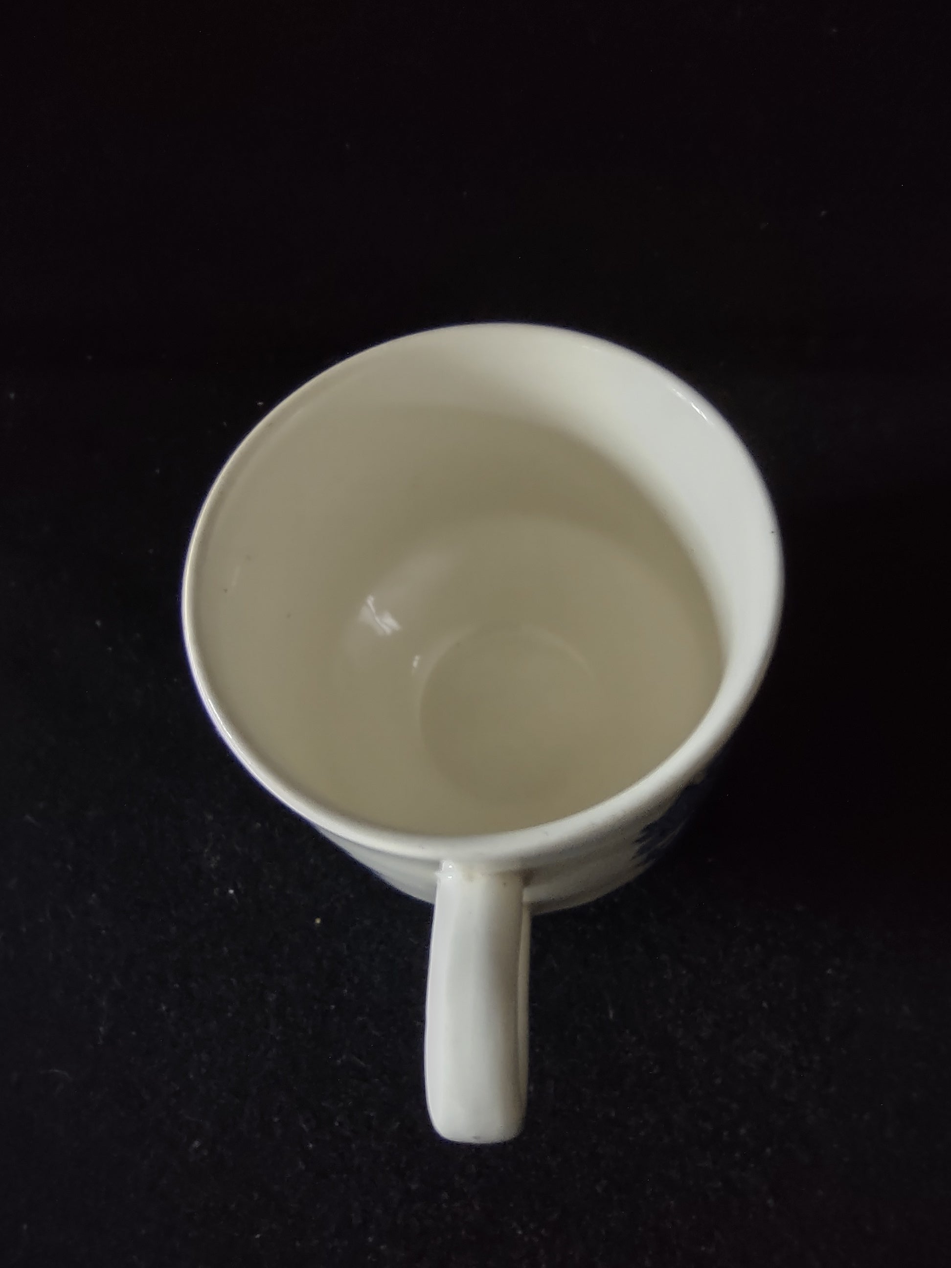 Vintage Churchill Teacup Saucer Ironstone Blue Willow Set Of 2 (Lot 5584)