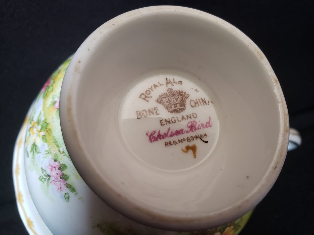 Vintage Royal Albert Bone China Chelsea Bird Tea Cup ONLY (lot 2023)