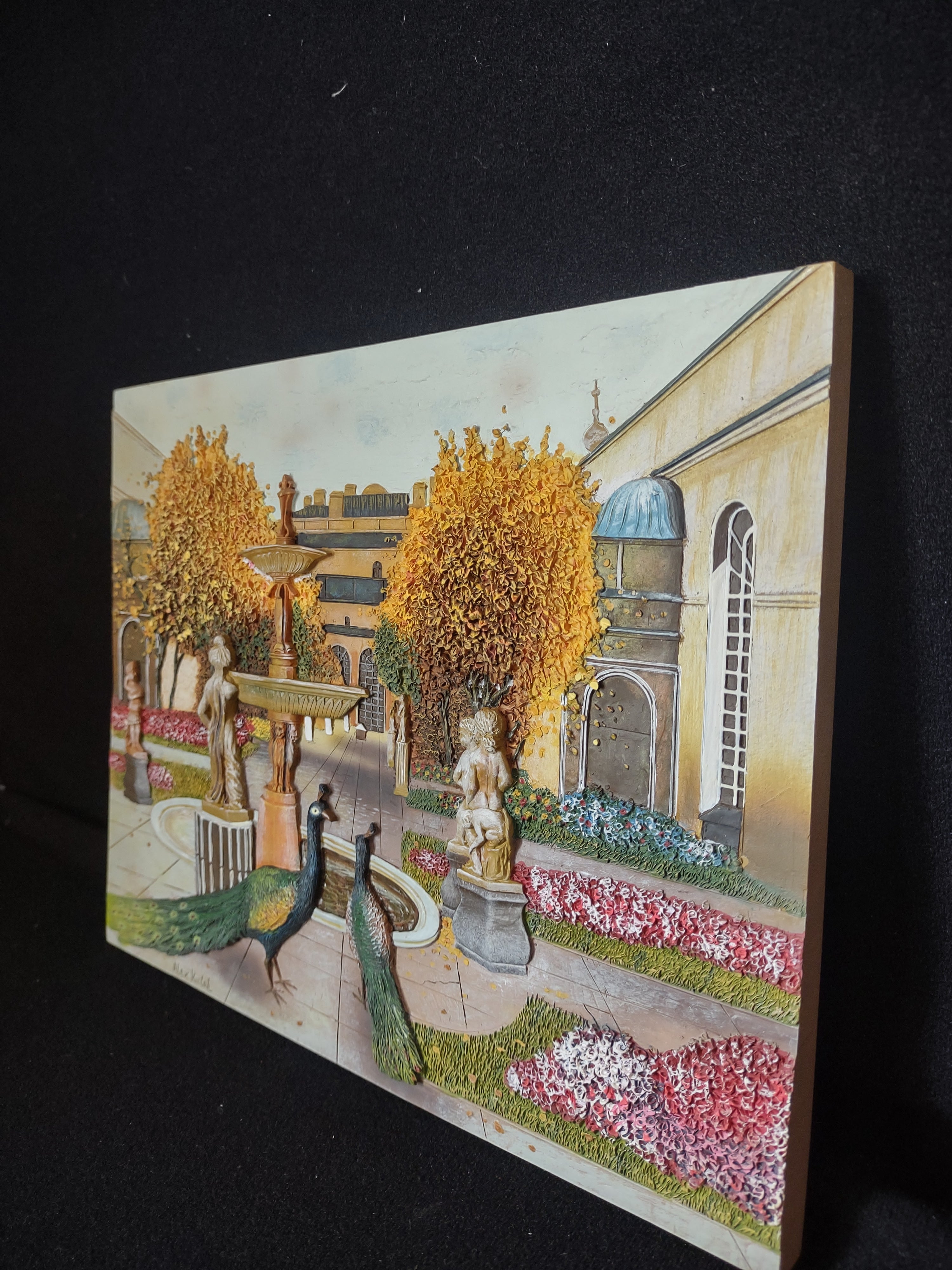 Room with a View Sculpted art Wall Display Hanging St. Petersburg (lot 2747c)