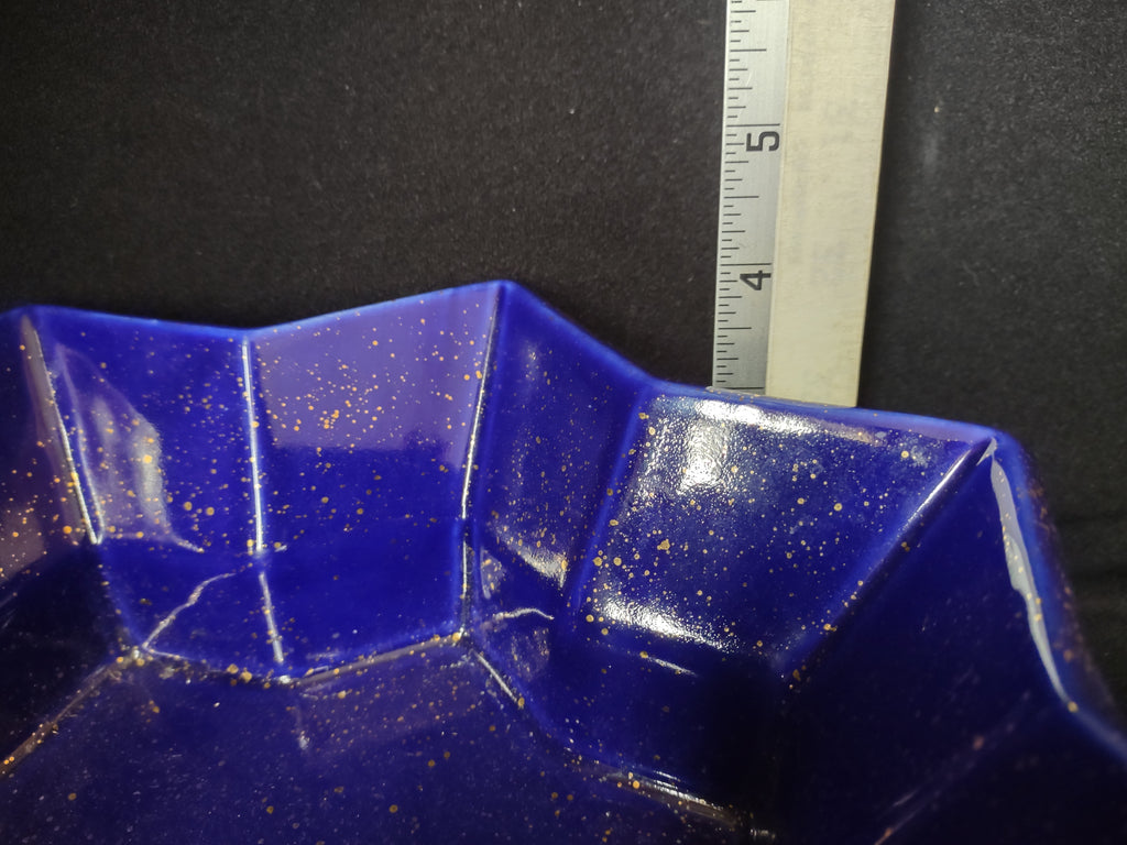 Partylite Radiant Star Candle Holder Purple with Gold (lot 2688c)