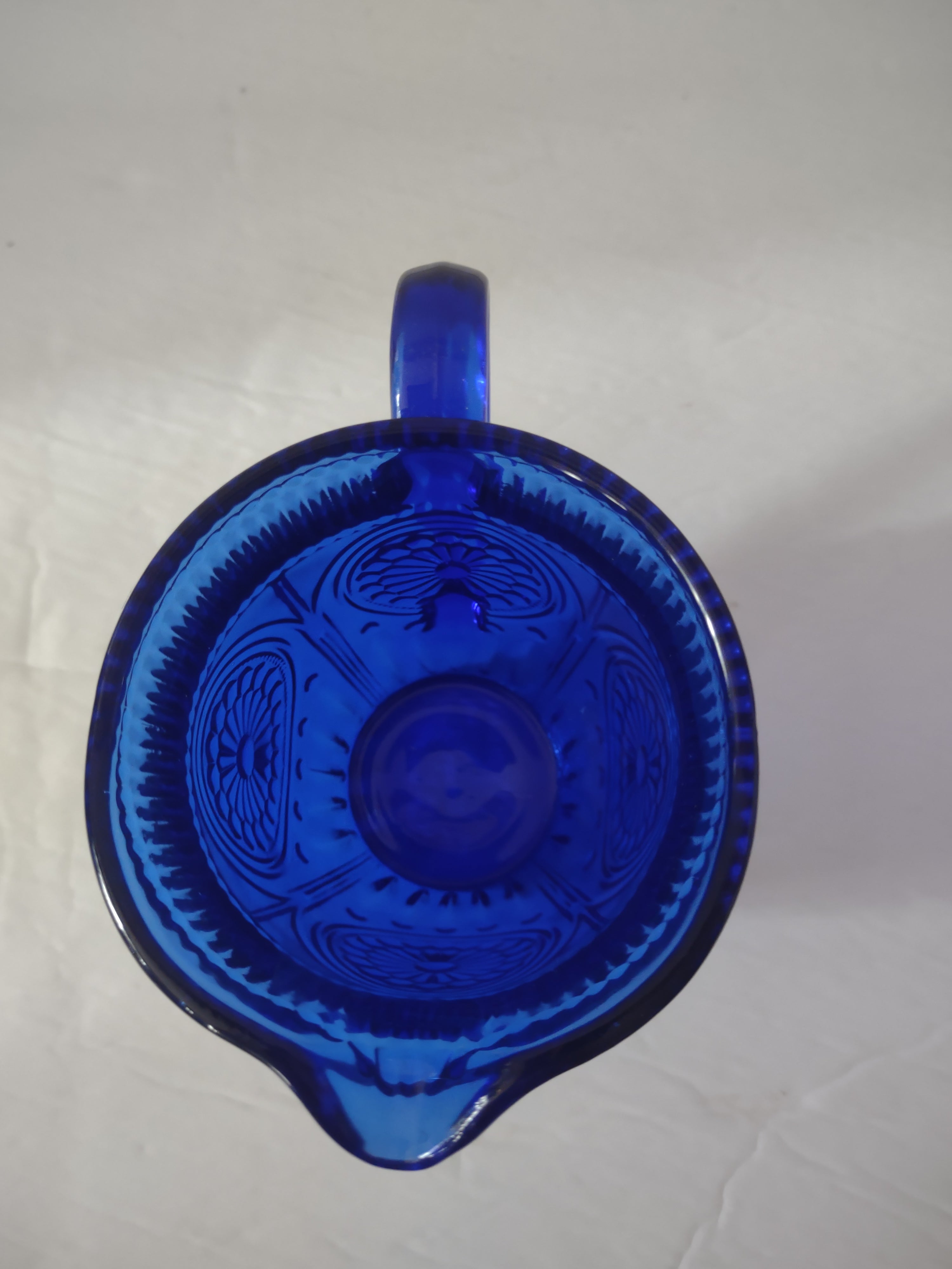 Pioneer Woman Adeline Collection 1.59 Liter Glass Pitcher Cobalt Blue (Lot 3563)