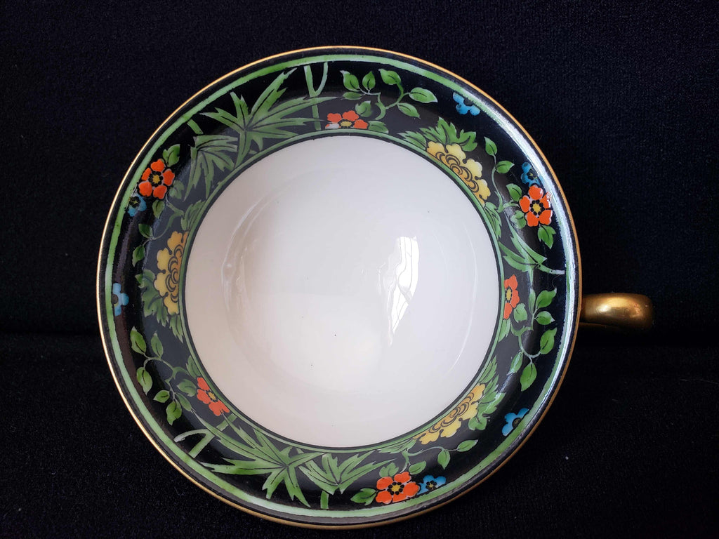 Vintage Lenox Black Rim Tea Cup ONLY (lot 1954)