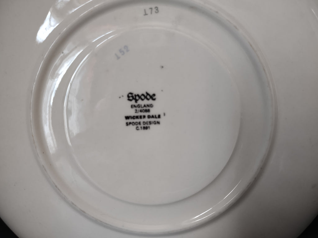 Vintage Copeland Spode Liner Wicker Dale New Stamp English Countryside (Lot 5768