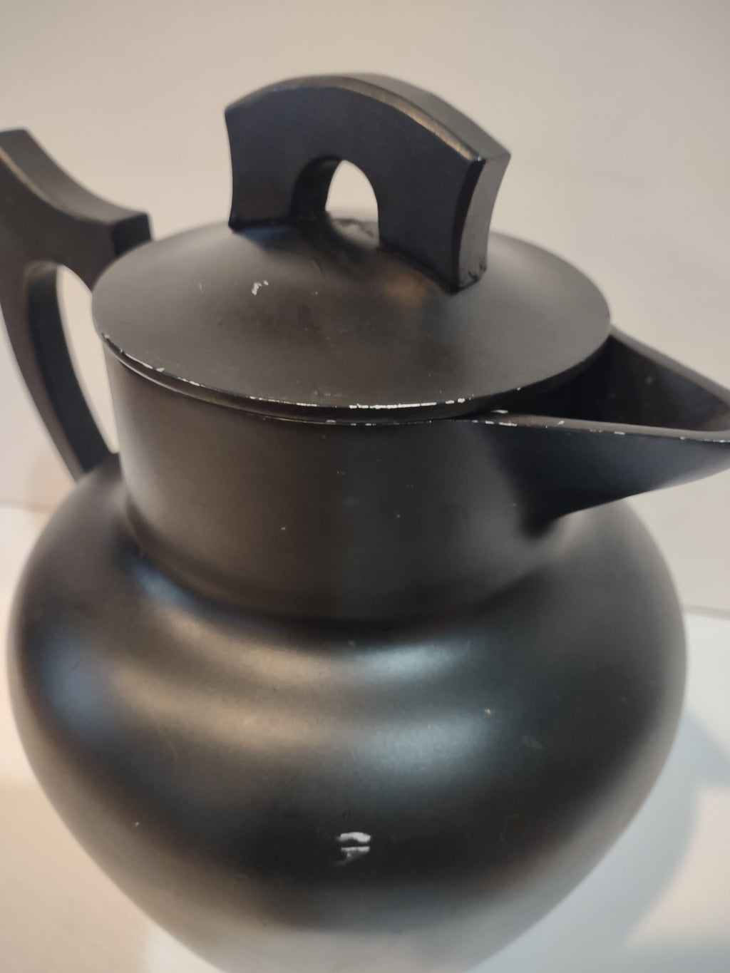 Vintage Super Maid Aluminum Coffee Tea Pot Black (lot 2656c)