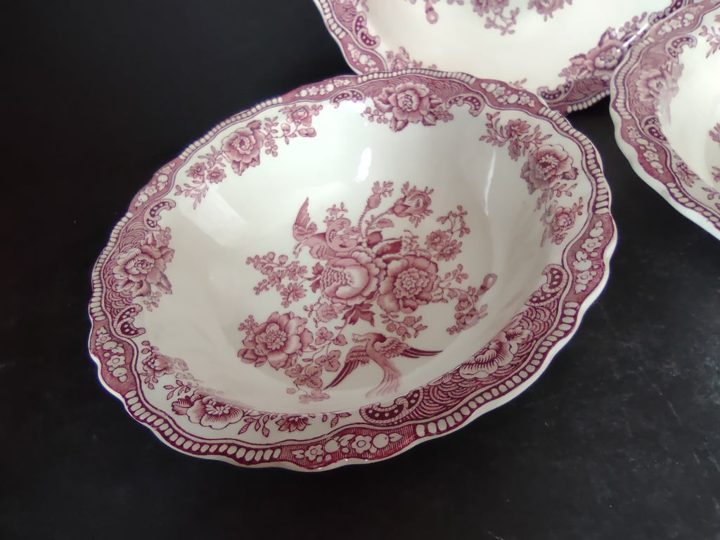 Vintage Crown Ducal England Ironstone Bristol Soup Cereal Bowl x 3 (lot 5636)