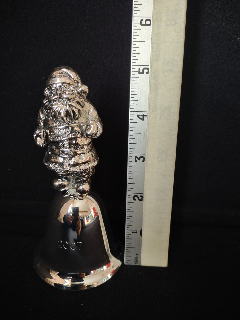 Christmas Santa Bell Silver-Plated St. Nicholas Square 2007 (lot 2515c)