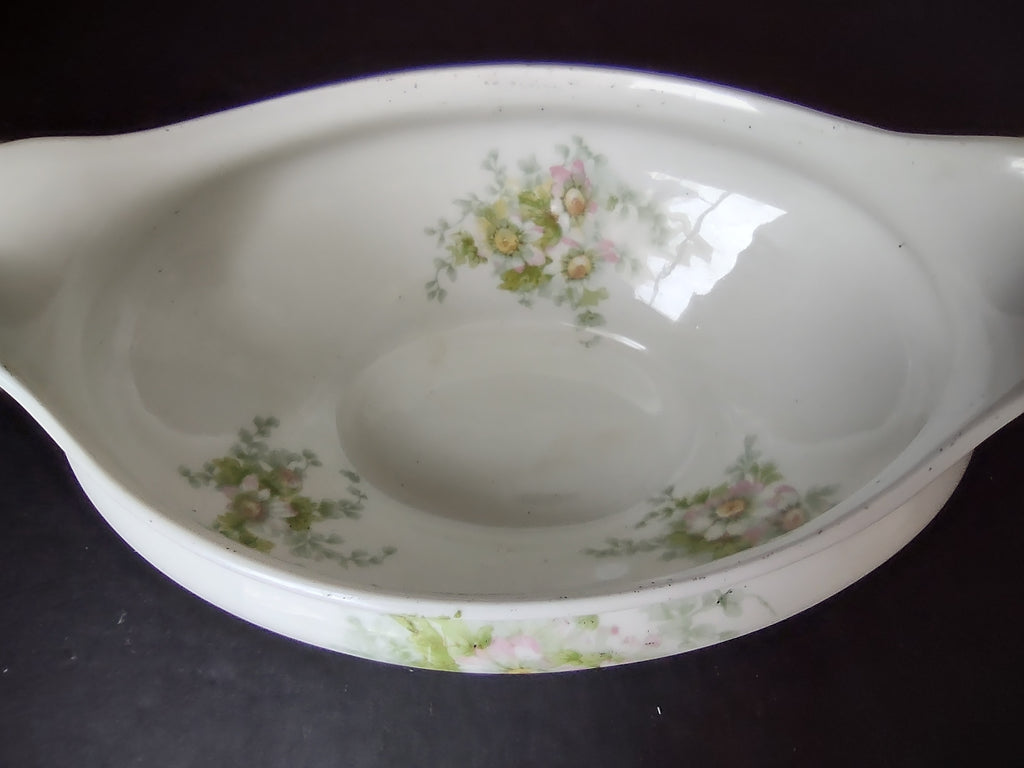 Haviland Limoges GDA Gravy Boat NO UNDERPLATE Pink Daisy Daisies (lot 877)