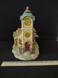 PartyLite Olde World Village Clock Tower #4 Tealight Candle Clock Works(Lot 3627