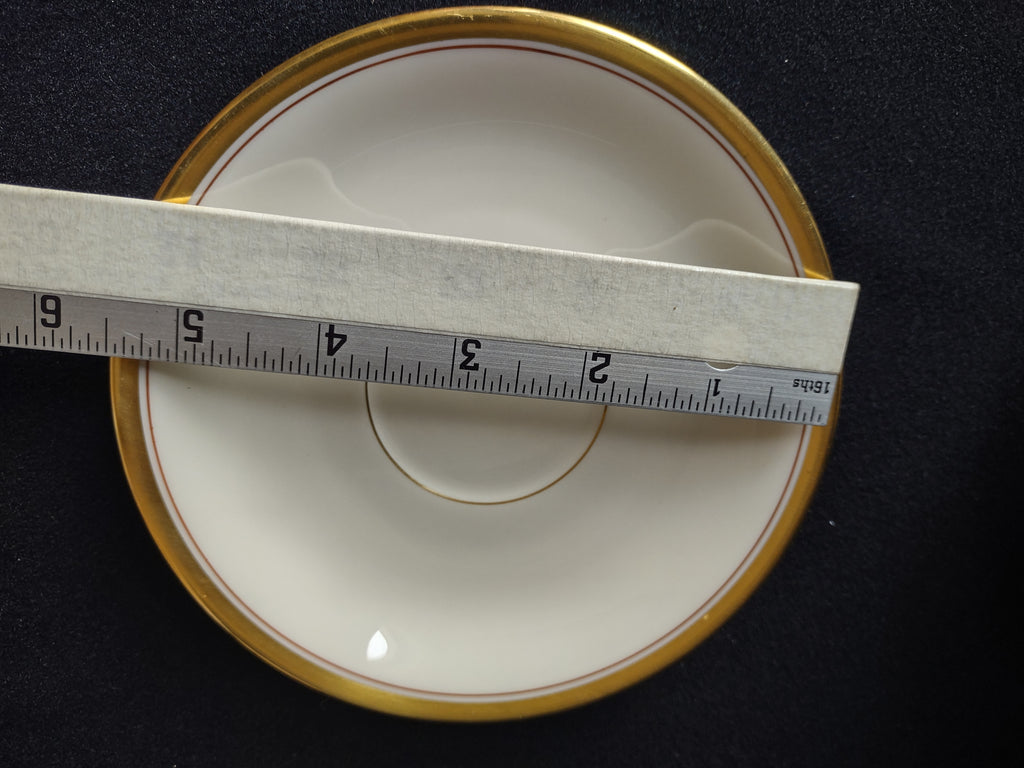 Vintage Lenox Bradford Tulips Gold Trim Bouillon Cup with Liner (lot 1828)