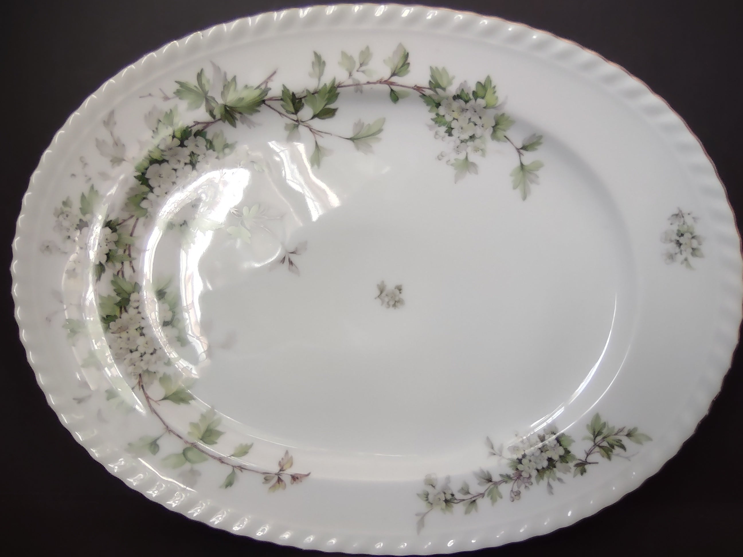 Franconia Krautheim HAWTHORN 13 3/4" Turkey Oval Serving Platter (lot 2611)