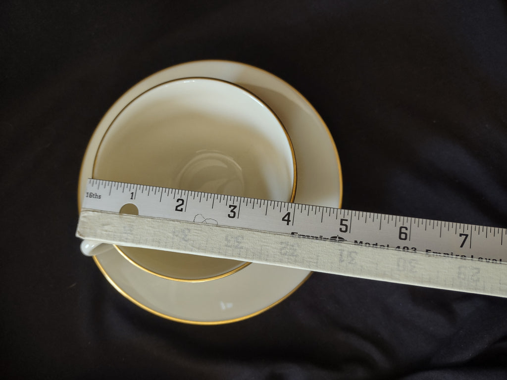 Vintage Lenox Special Tea Cup and Saucer Golden Wreath Stamp (lot 1995)