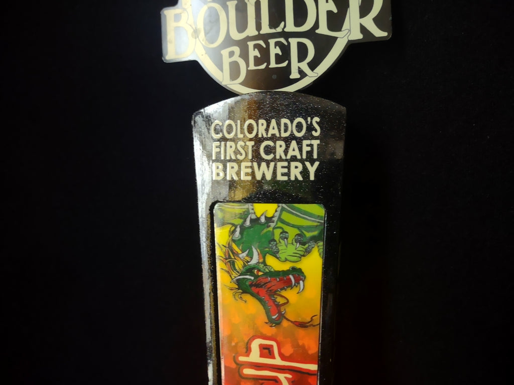 Boulder Colorado Dragonhosen Imperial Octoberfest Beer Tap Handle (lot 1728)