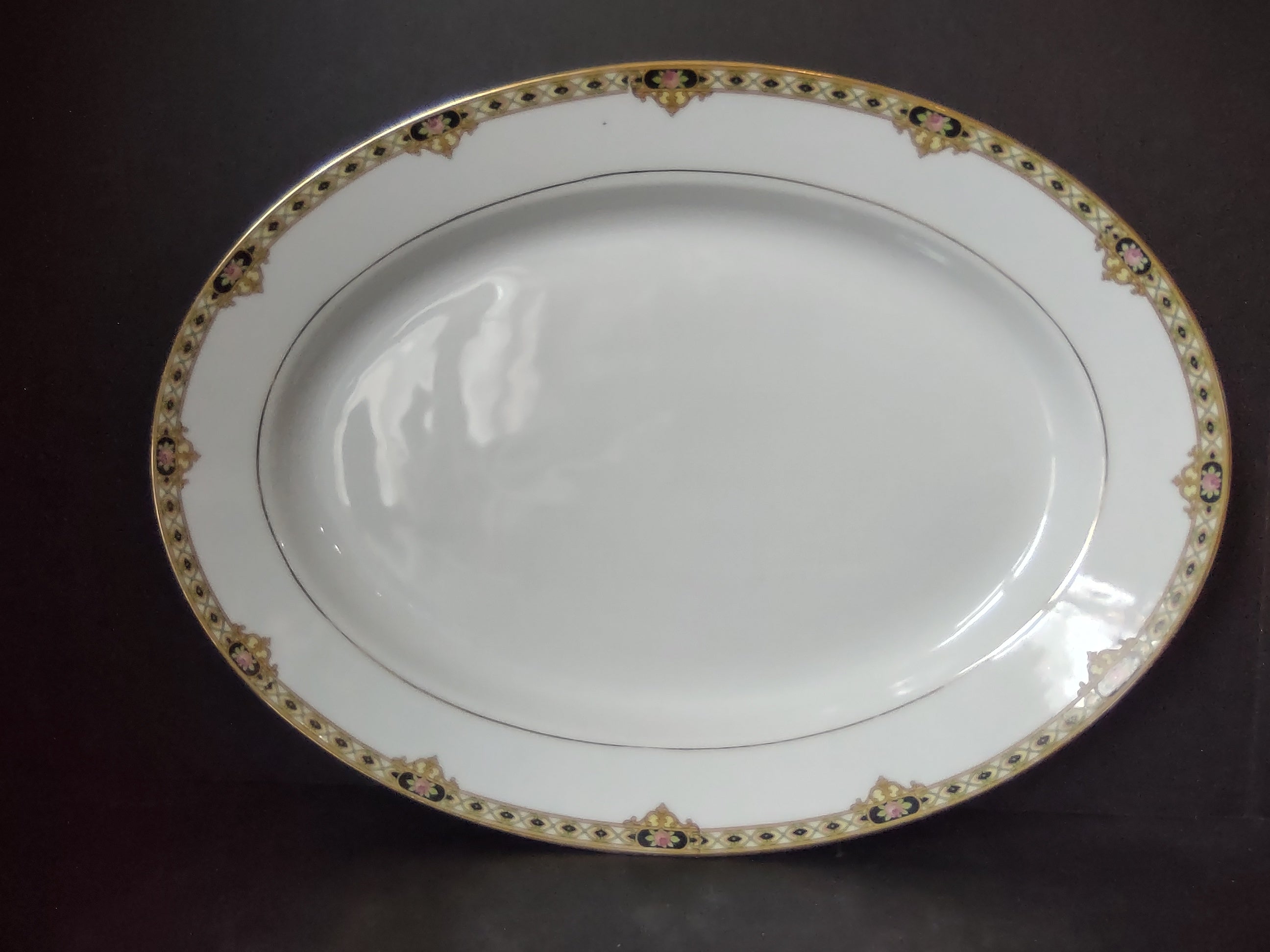 Vintage Noritake Ceylon Serving Platter 14" x 10" (lot 2617)