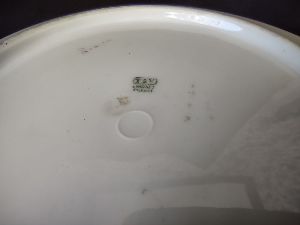 TV Limoges France Cabinet Strawberry Design 9-1/2" Plate (lot 1113)