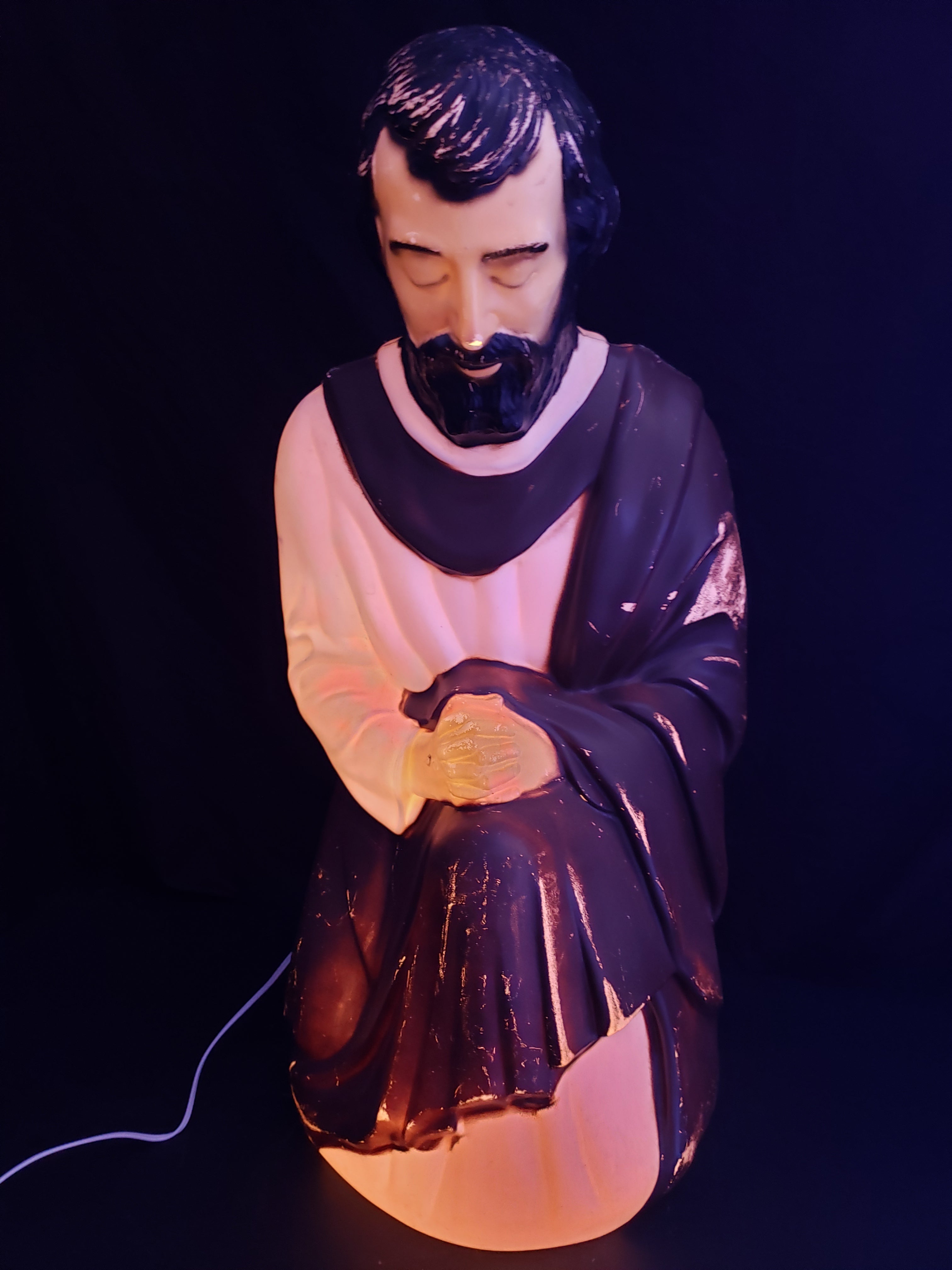 Vintage Christmas Outdoor Brown Joseph Blow Mold 27" (lot 2258)