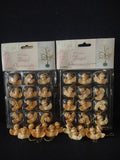 Christmas Holiday Miniature 1" Angel Head Wings Ornaments x 36 (Lot 4533)