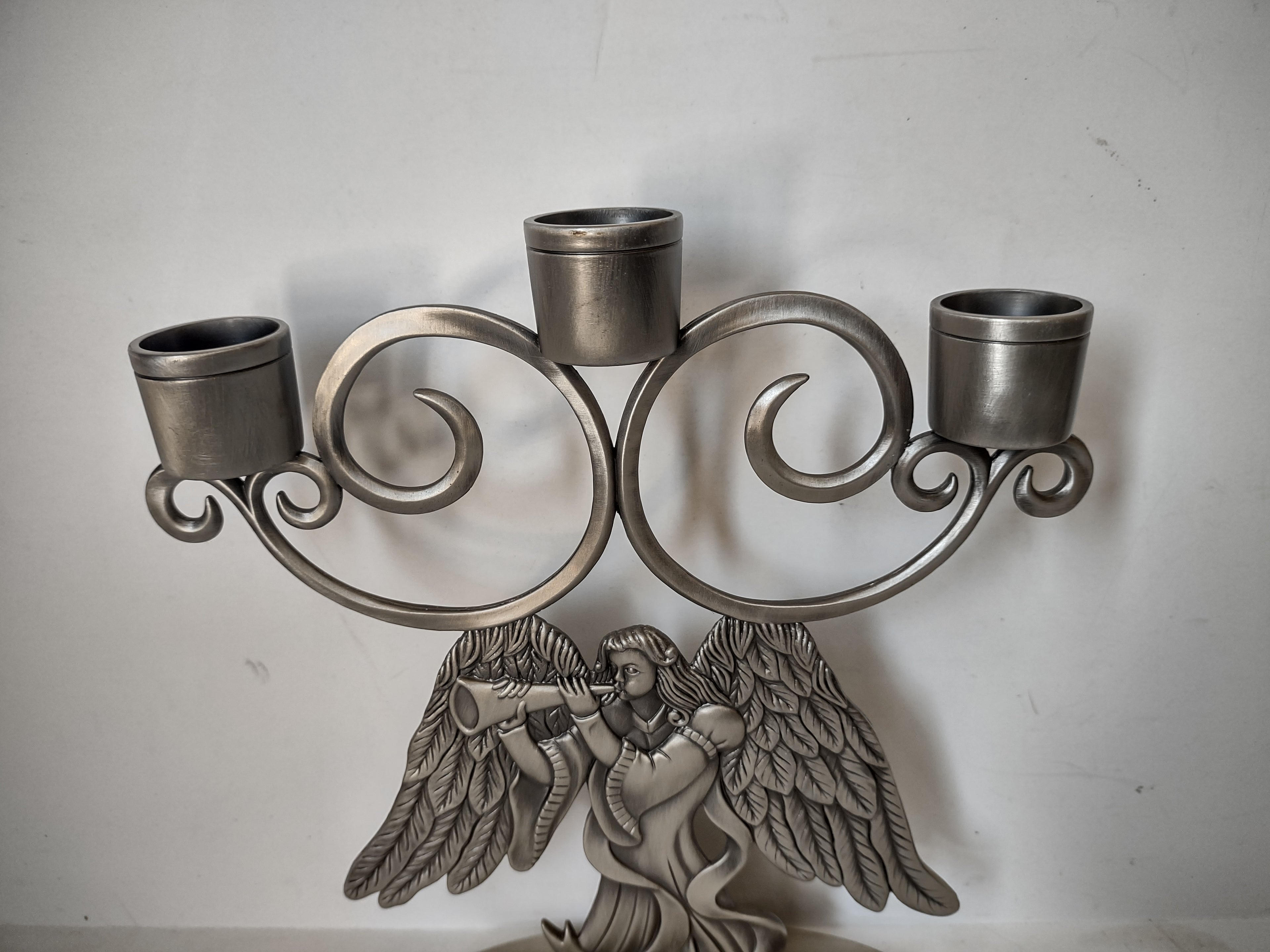 Home for the Holidays Christmas Candelabra Angel Candleholder (lot 2952c)