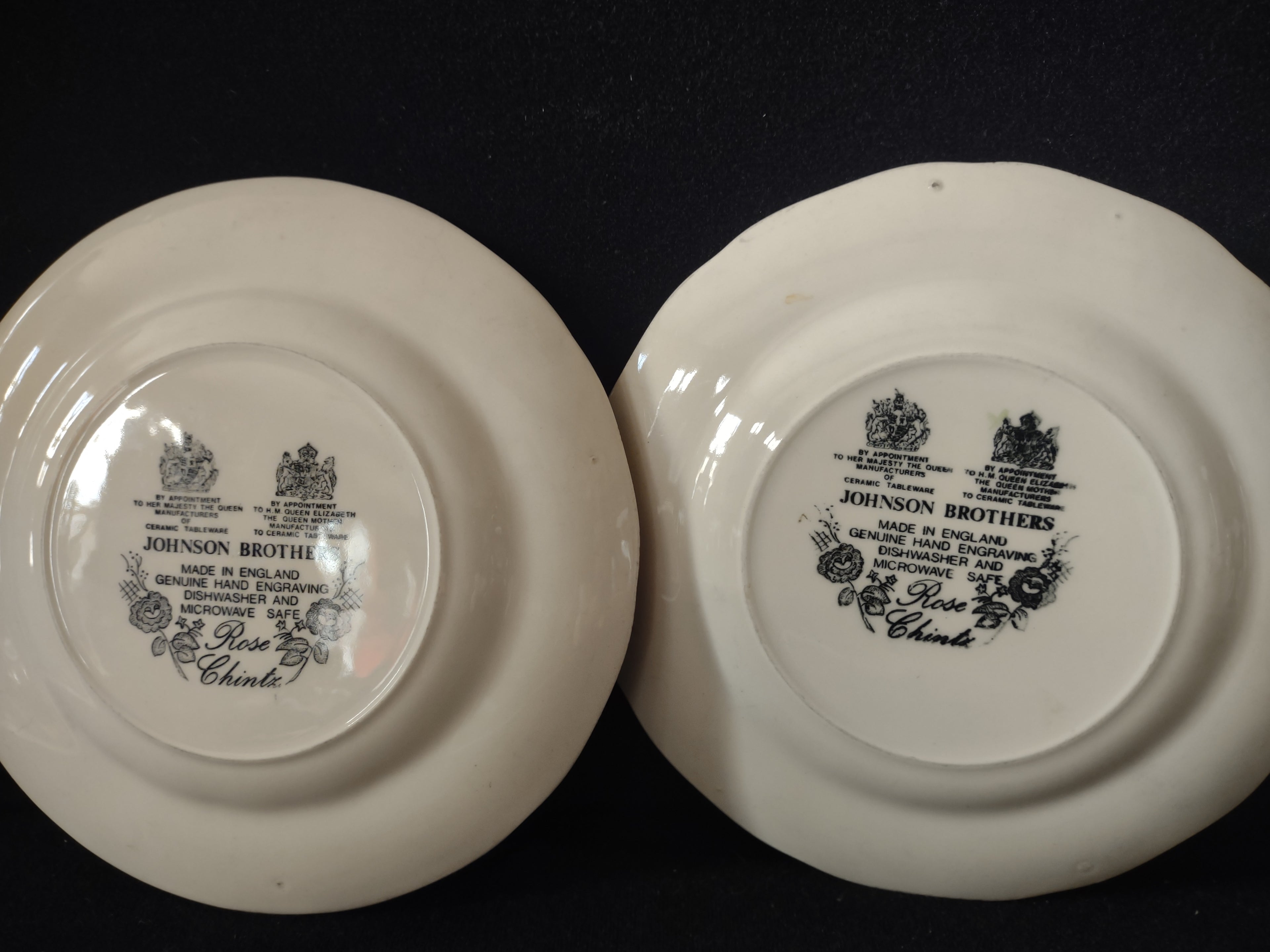 Vintage Johnson Appointment Her Majesty Ceramic Small Plate x 3 Chintz (lot 5699