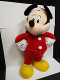 Christmas Plush Mickey Mouse Toy Musical Sings 28" (lot 2247)