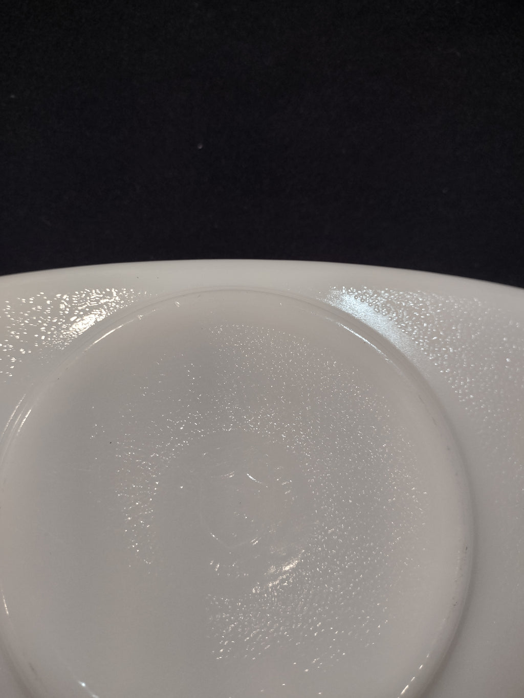 Vintage Federal Glass Red Gingham Milk Glass Loaf Pan NO Lid (Lot 3105)