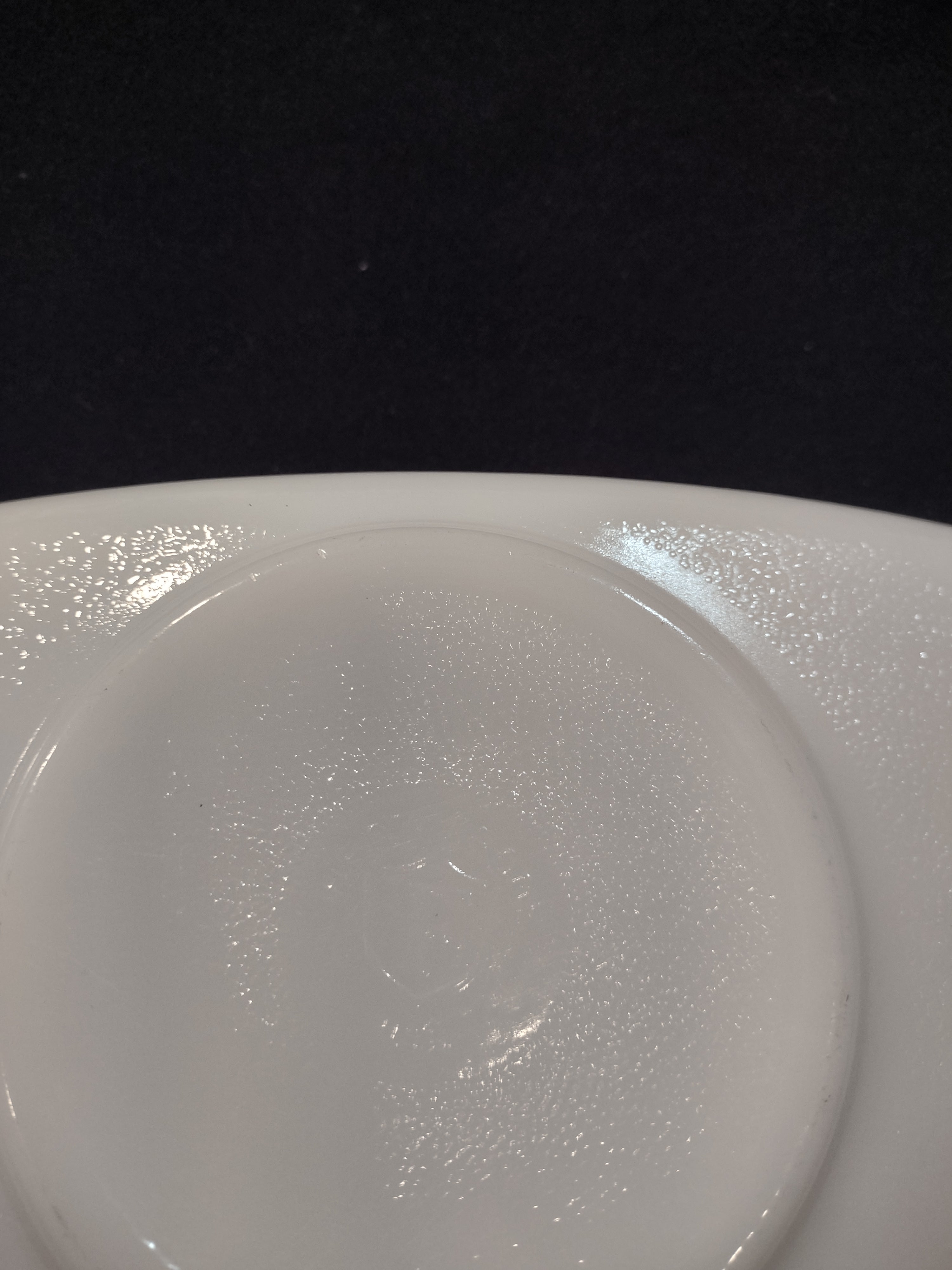 Vintage Federal Glass Red Gingham Milk Glass Loaf Pan NO Lid (Lot 3105)