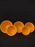 Halloween/Harvest Orange Plastic Measuring Cups (Lot 3129)