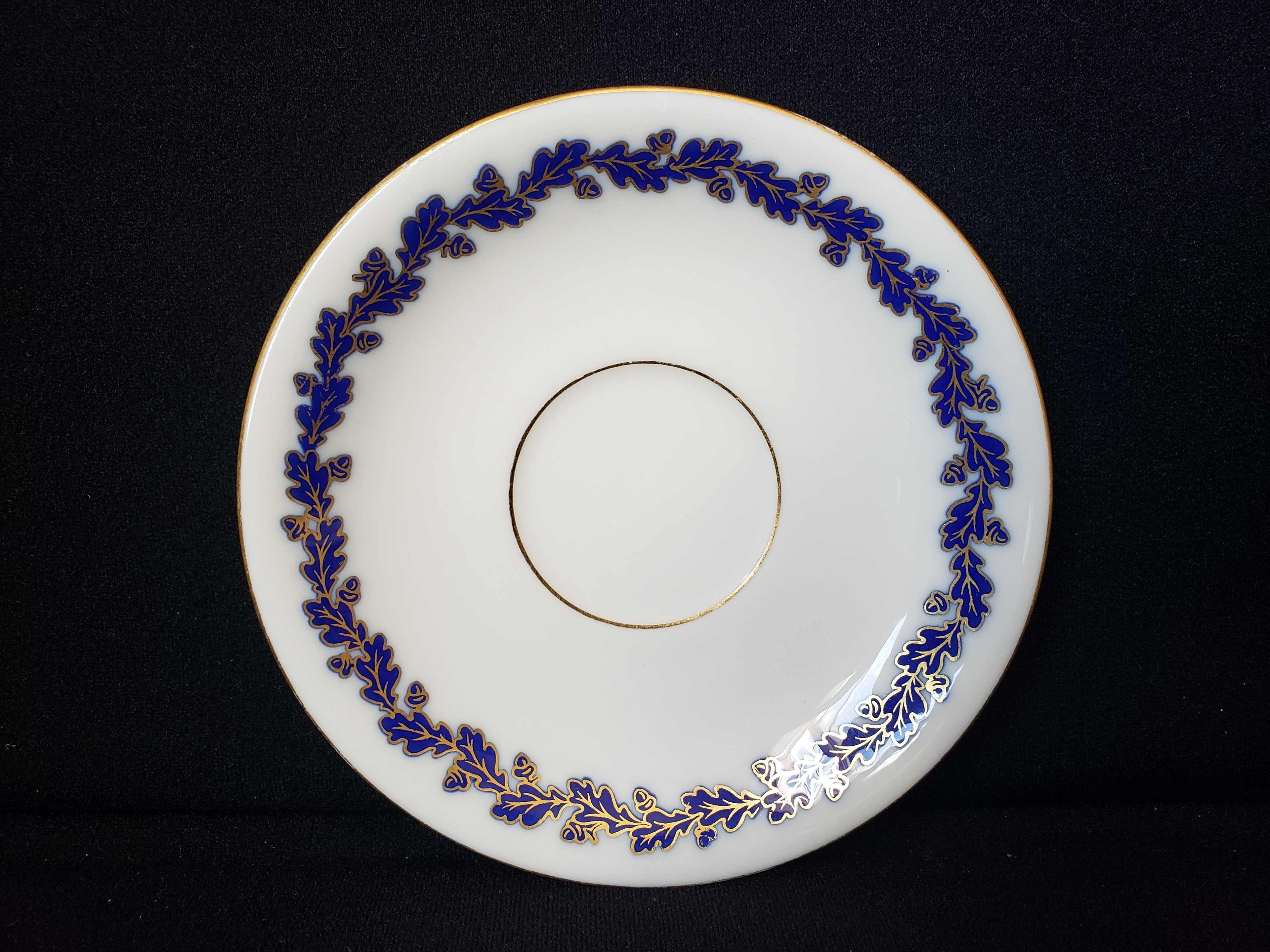 Vintage Lenox Blue Leaf Saucer ONLY (lot 1966)