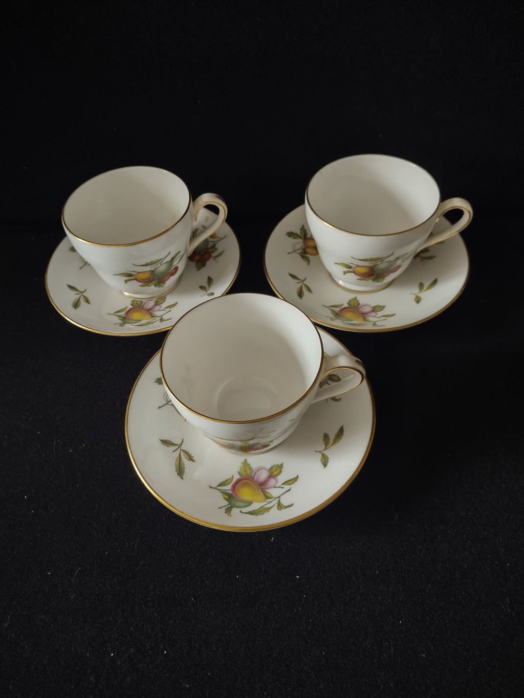 Vintage Spode English Teacup Saucer Blenheim Bone China Set Of 3 (Lot 5717)