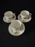 Vintage Spode English Teacup Saucer Blenheim Bone China Set Of 3 (Lot 5717)