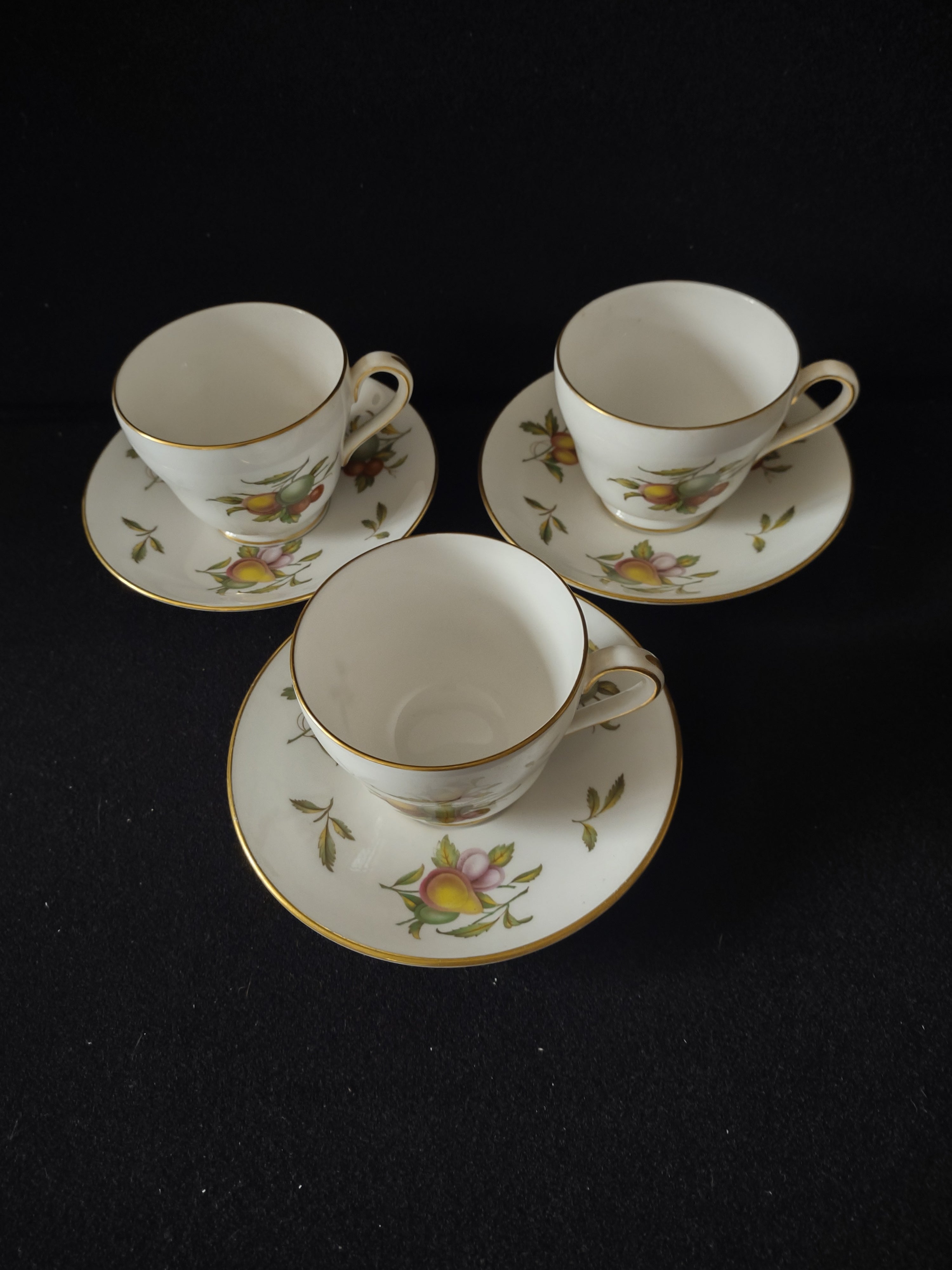 Vintage Spode English Teacup Saucer Blenheim Bone China Set Of 3 (Lot 5717)