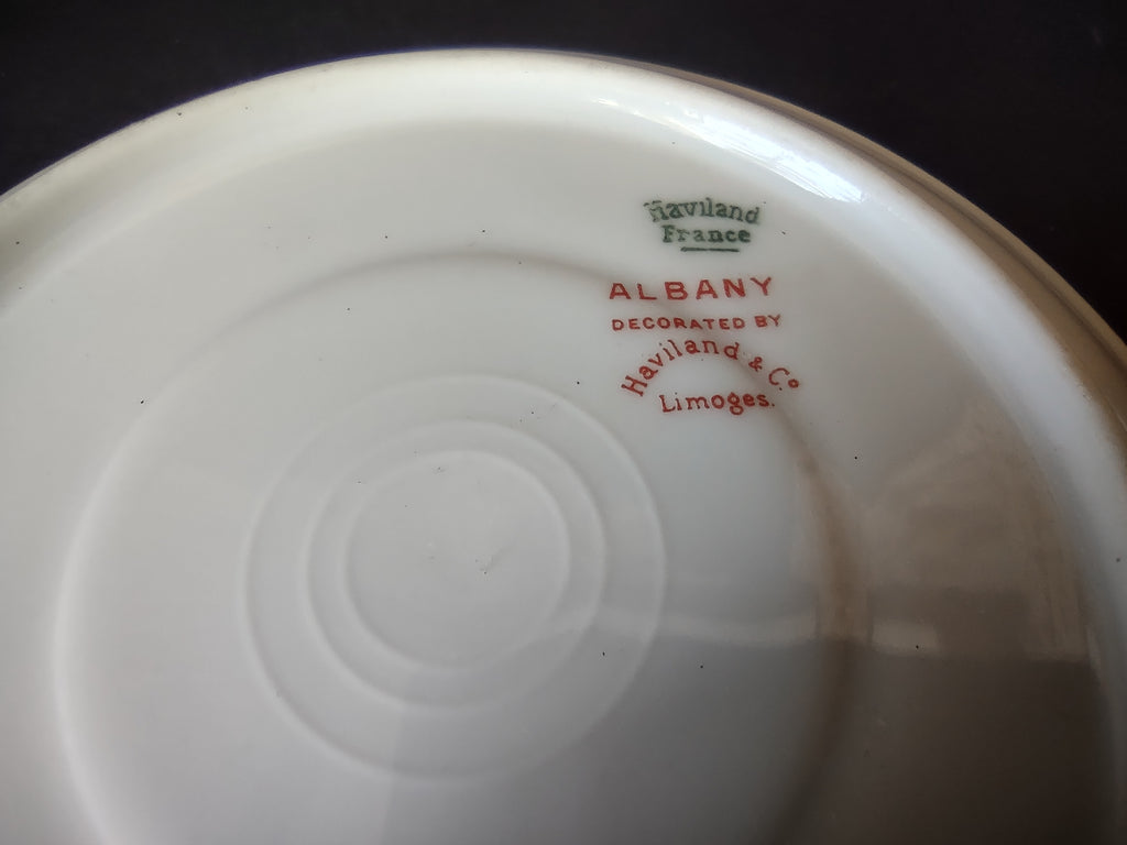 Haviland Limoges Saucer ONLY Albany Black (lot 1065)