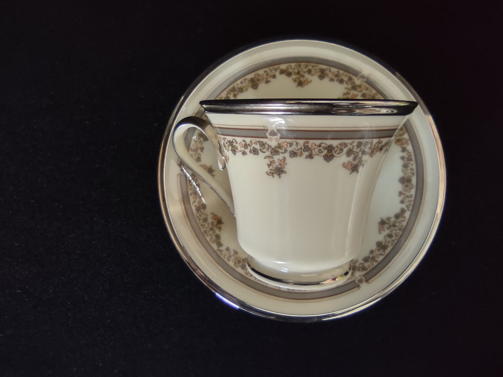 Vintage Lenox Lace Point Tea Cup with Saucer (lot 1807)