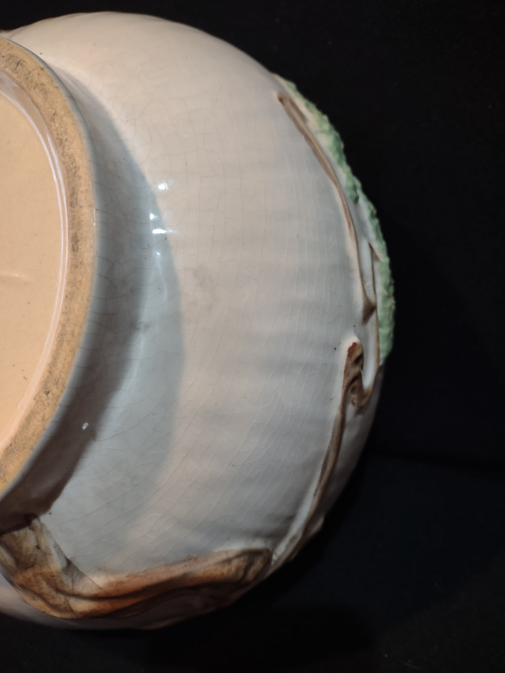 Vintage Roseville Ming Tree White 1949 MCM Pottery Ceramic Bowl 527-9 (lot 5364)