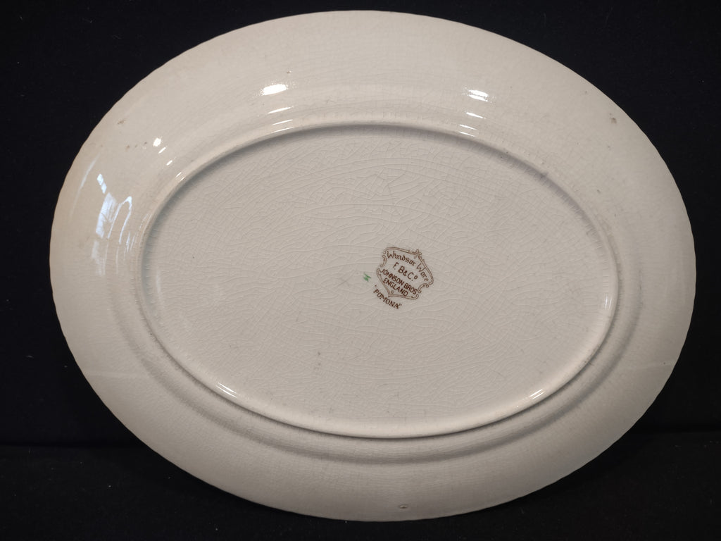 Vintage Johnson Pomona Windsor Ware Serving Platter England Ironstone (lot 5606)