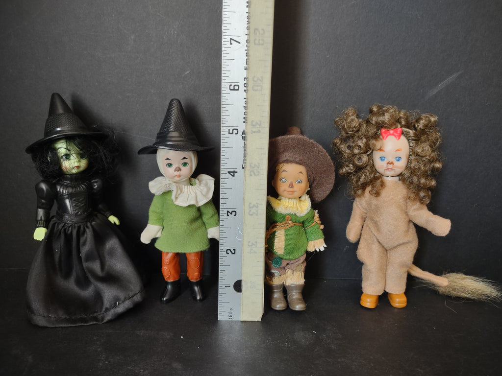Wizard of Oz Dolls Witch Lion Straw Man Scarecrow Alexander Mattel (lot 3050c)