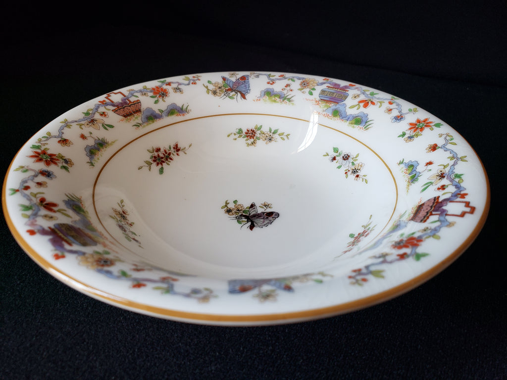 Vintage Royal Worcester Higgins Seiter Butterfly Bowl 6-3/4" (lot 2119)