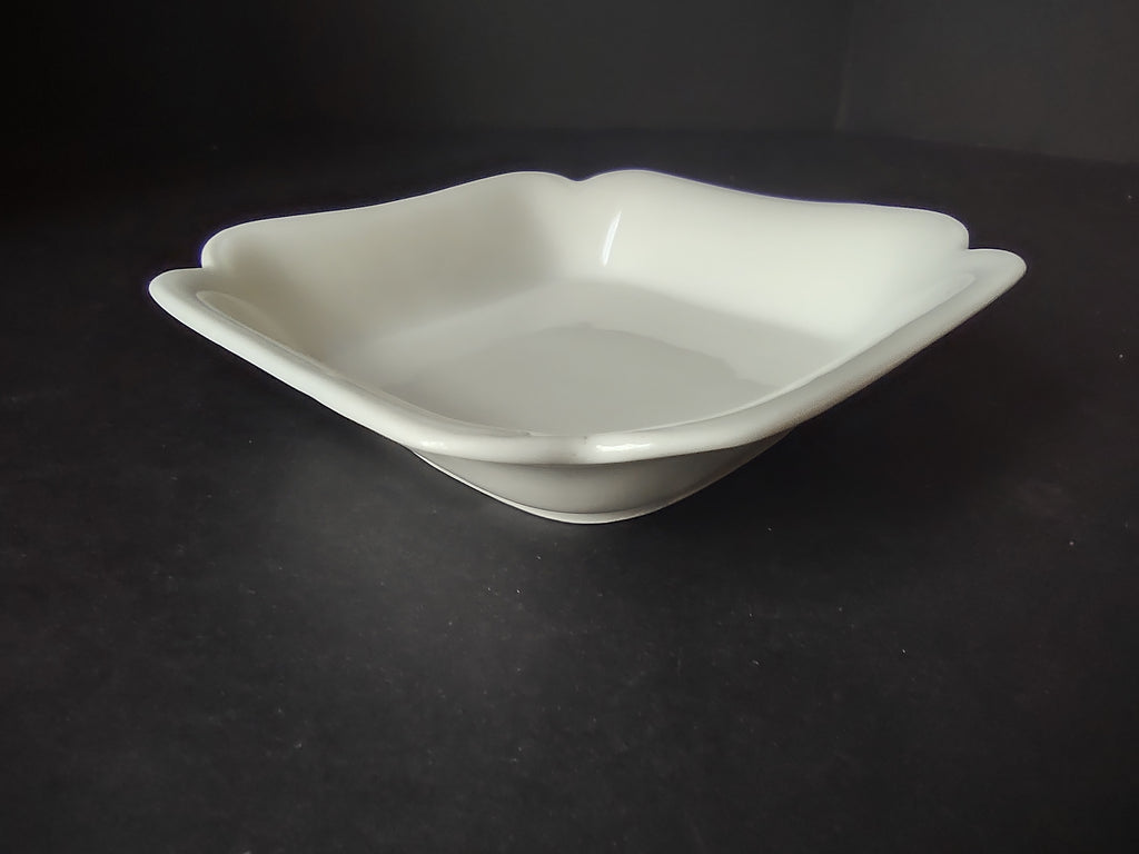 Haviland France Limoges Small Square Bowl 5-1/4" Plain White (lot 1016)