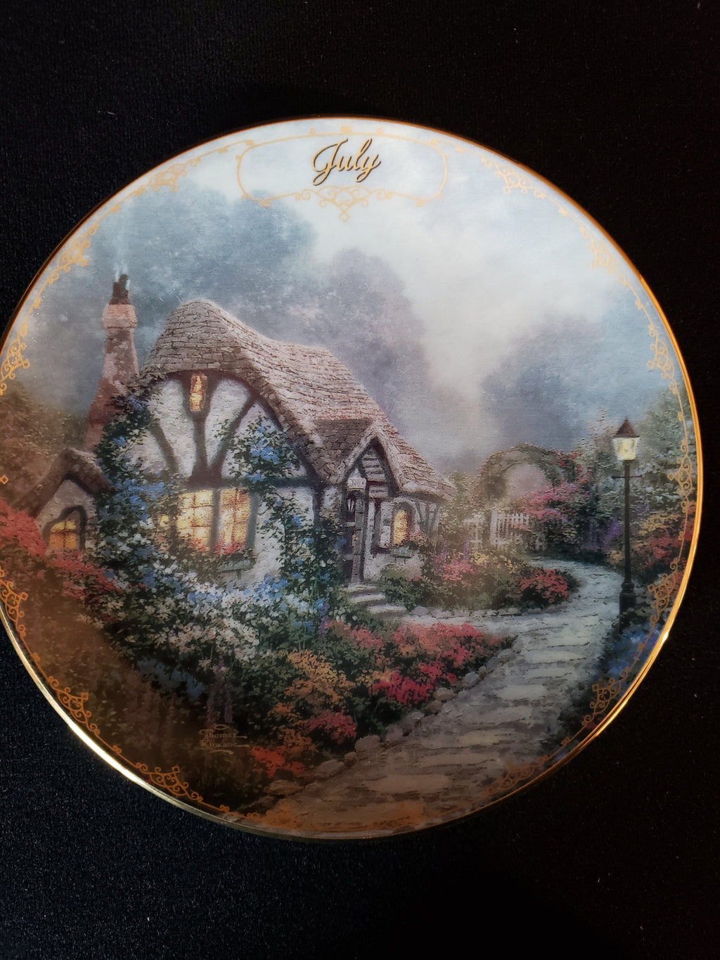 Thomas Kinkade Plate Simpler Times Bradford Exchange
