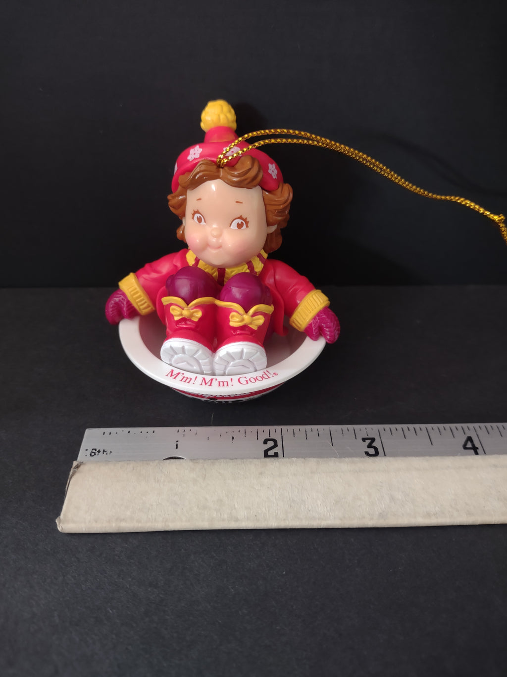 Vintage Christmas Campbells Kid Souper Sled Ornament (Lot 4721)