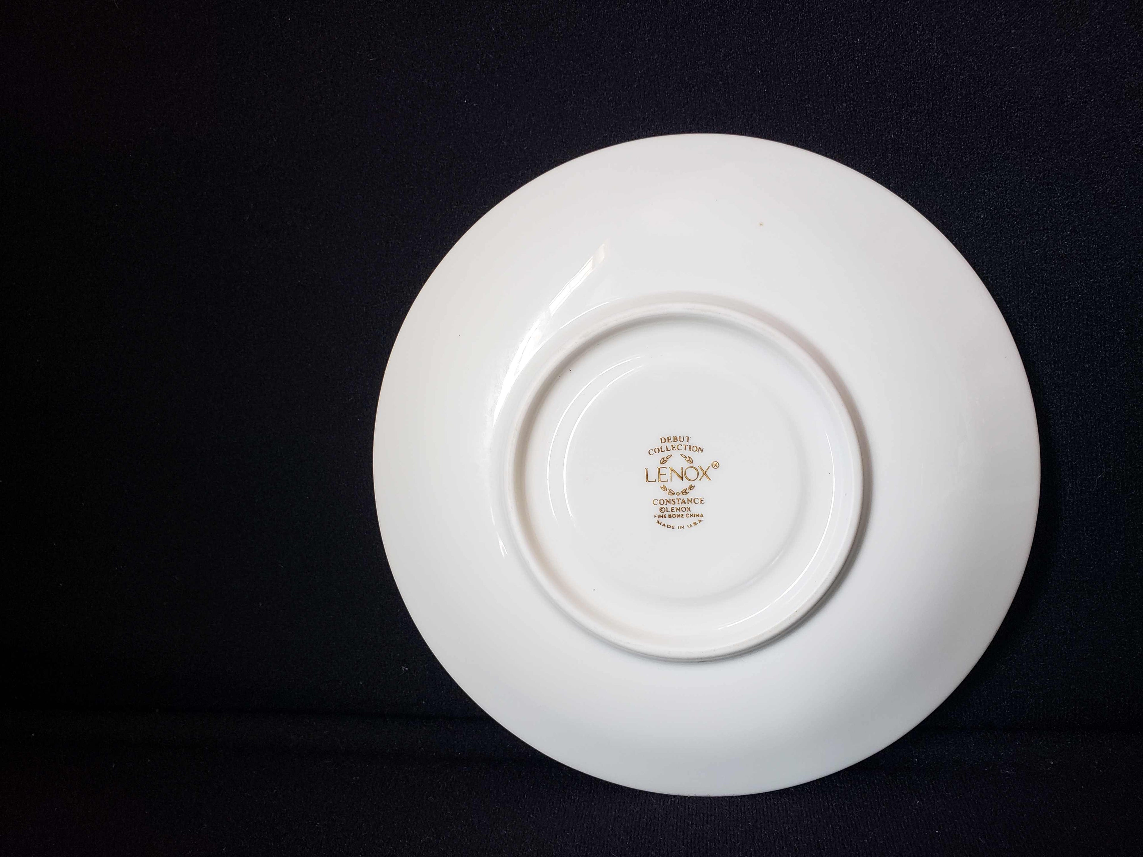 Vintage Lenox Debut Collection Constance Fine Bone Saucer ONLY (lot 1911)