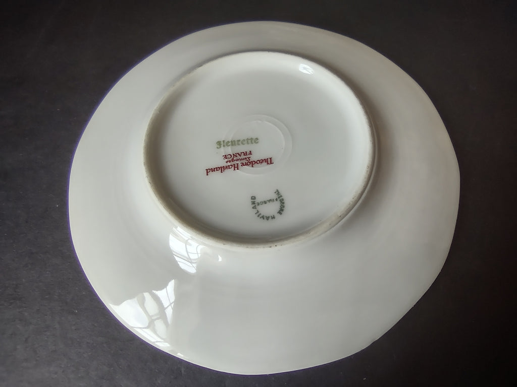 Haviland Limoges Fleurette 7 x Dessert Plate 6-1/2" Floral (lot 809)