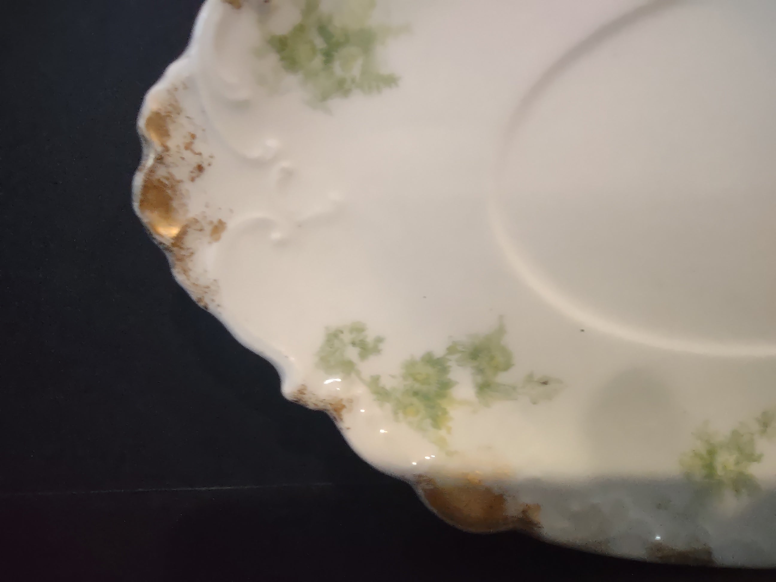 Haviland Limoges France Underplate for Gravy Boat ONLY (lot 1083)