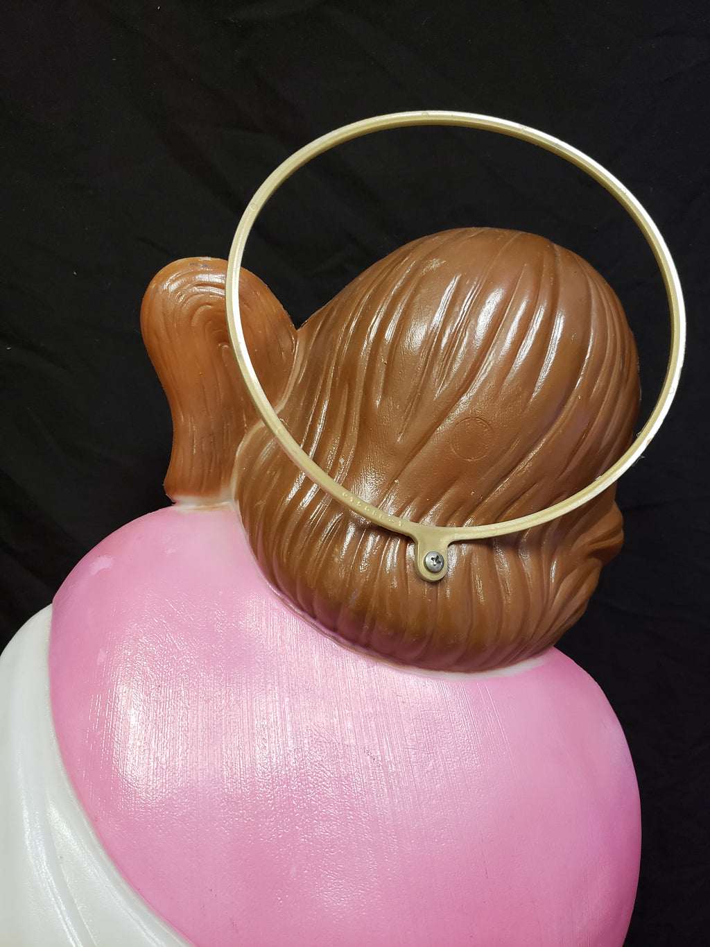 Vintage Christmas Nativity Outdoor Joseph with Halo Blow Mold 27" (lot 2253)
