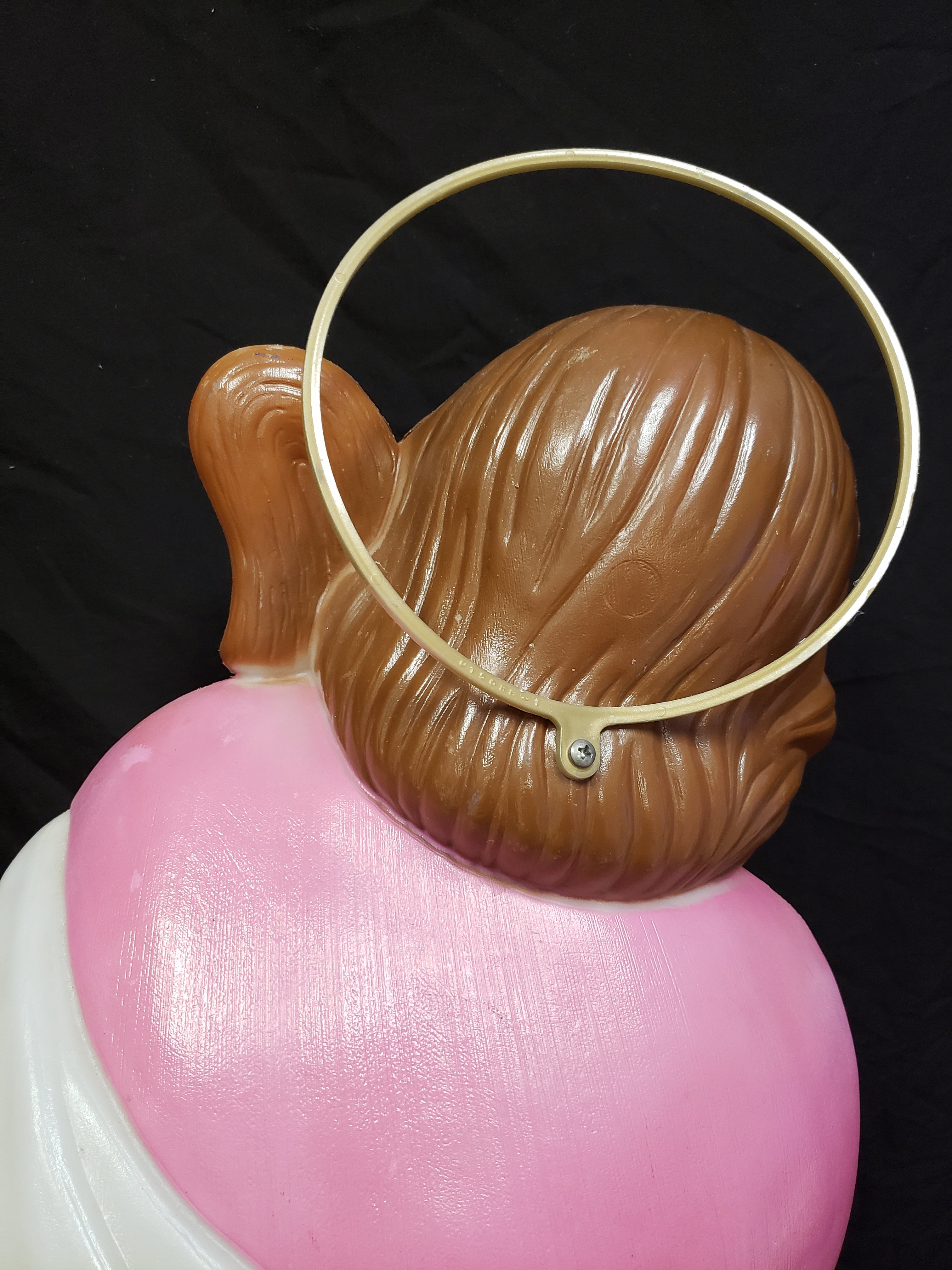 Vintage Christmas Nativity Outdoor Joseph with Halo Blow Mold 27" (lot 2253)