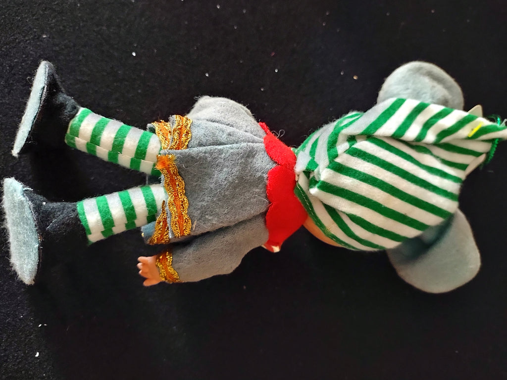 Vintage Christmas Mouse Elf Ornament Made In Japan (Lot 3643)